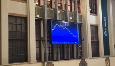 AEX in het rood van start na uitverkoop op Wall Street