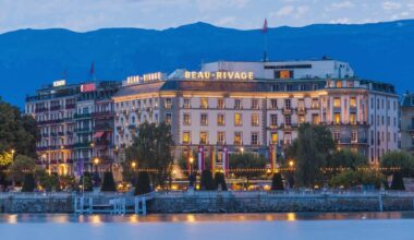 Hotel Beau-Rivage aan het meer van Geneve