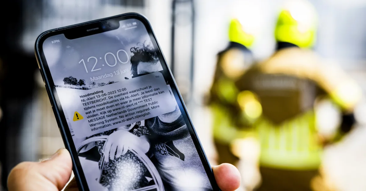 Niet schrikken: maandag klinkt het NL-Alert testbericht weer