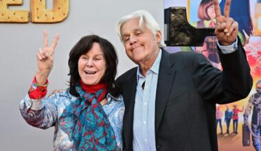 Jay en Mavis Leno in 2024.