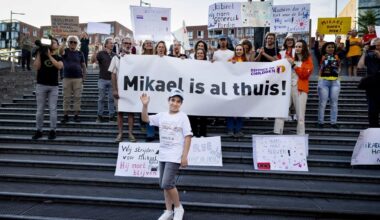2024: een solidariteitsmars voor Mikael in Amsterdam-Zuidoost.