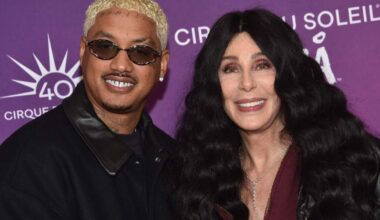 Cher en haar vriendje rapper Alexander Edwards (links).