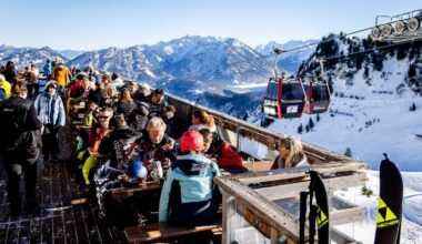 Een groot deel van de Alpen heeft in korte tijd erg veel sneeuw over zich heen gekregen