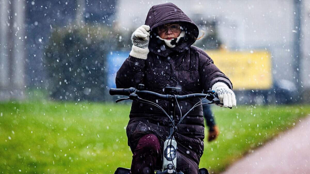 Het waterkoude en natte weer duurt ook donderdag voort.