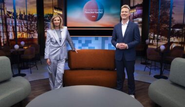 Welmoed Sijtsma en Sam Hagens startten afgelopn zomer met hun talkshow ’Goedenavond Nederland.’