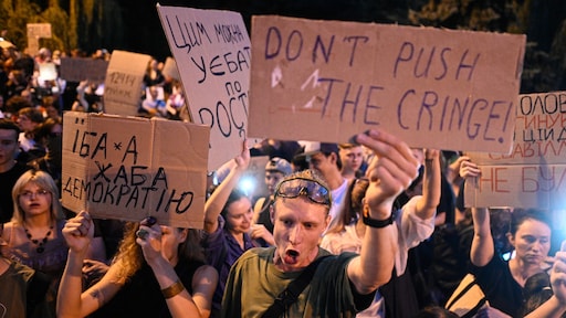 Zeldzaam protest in Oekraïense steden tegen nieuwe wet