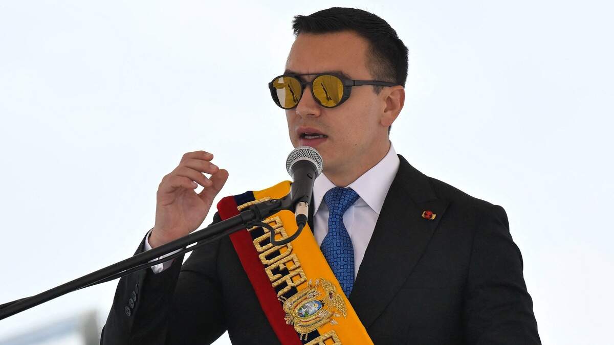 De president van Ecuador, Daniel Noboa, zegt op X de leider van ’s lands grootste drugskartel te hebben gearresteerd.