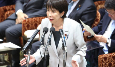 De Japanese premier Sanae Takaichi.