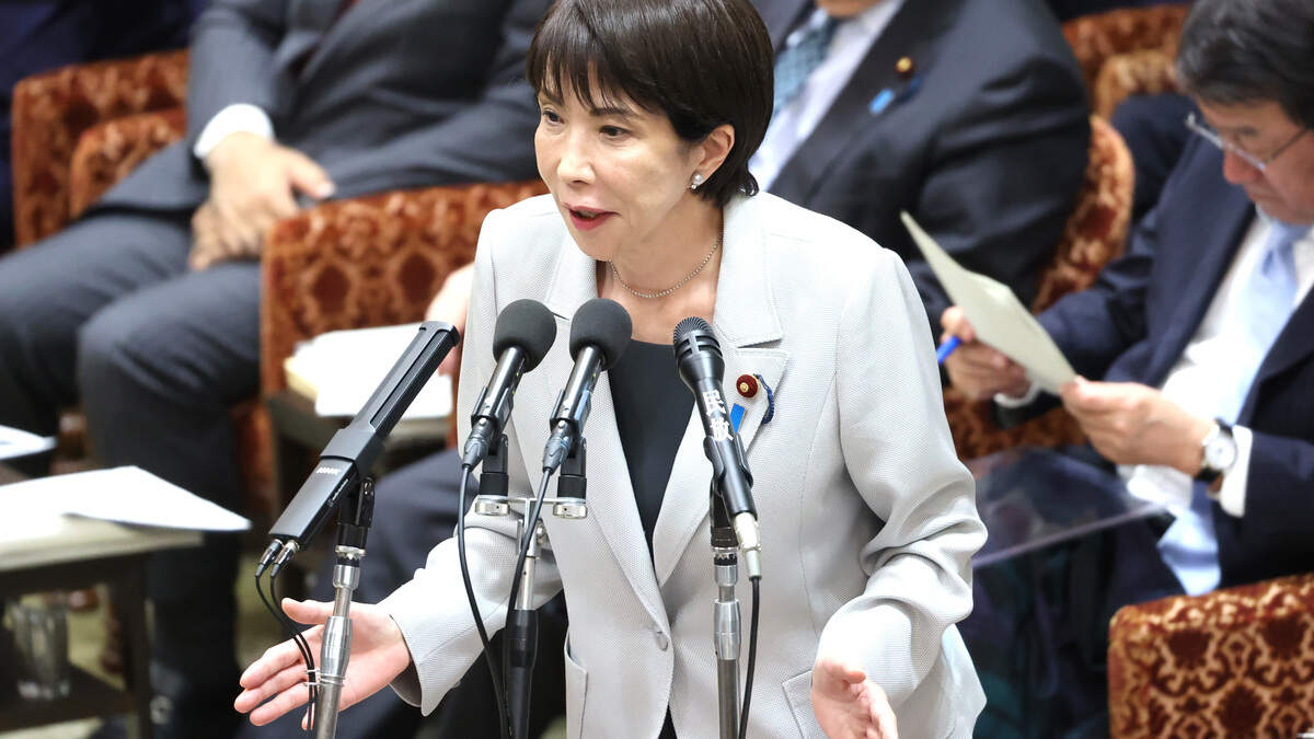 De Japanese premier Sanae Takaichi.