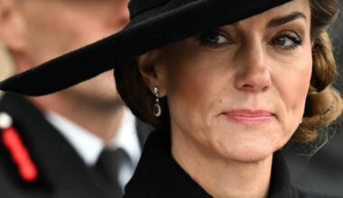 Prinses Catherine tijdens Armistice day.