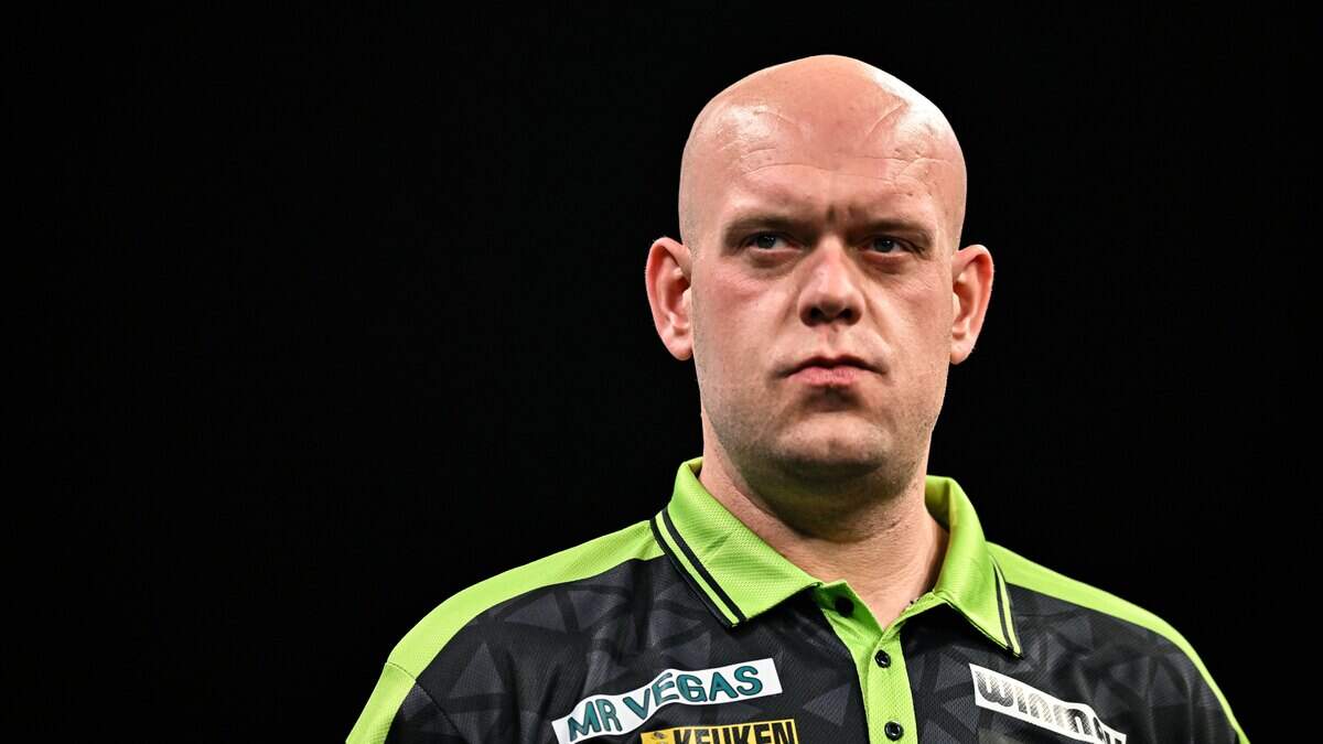 Michael van Gerwen baalt.