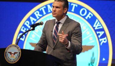 Amerikaanse minister van Defensie Pete Hegseth.