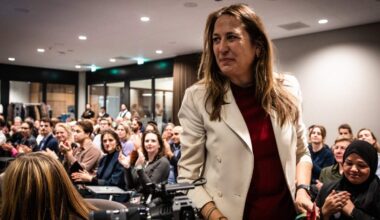 Marjolein Moorman nam woensdagavond afscheid van de Amsterdamse politiek.