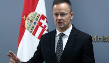 De Hongaarse buitenlandminister Péter Szijjártó.