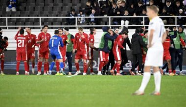 Malta viert de 0-1 tegen Finland.