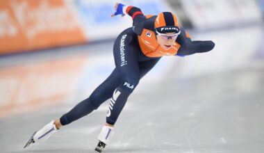Femke Kok in actie in Amerika.