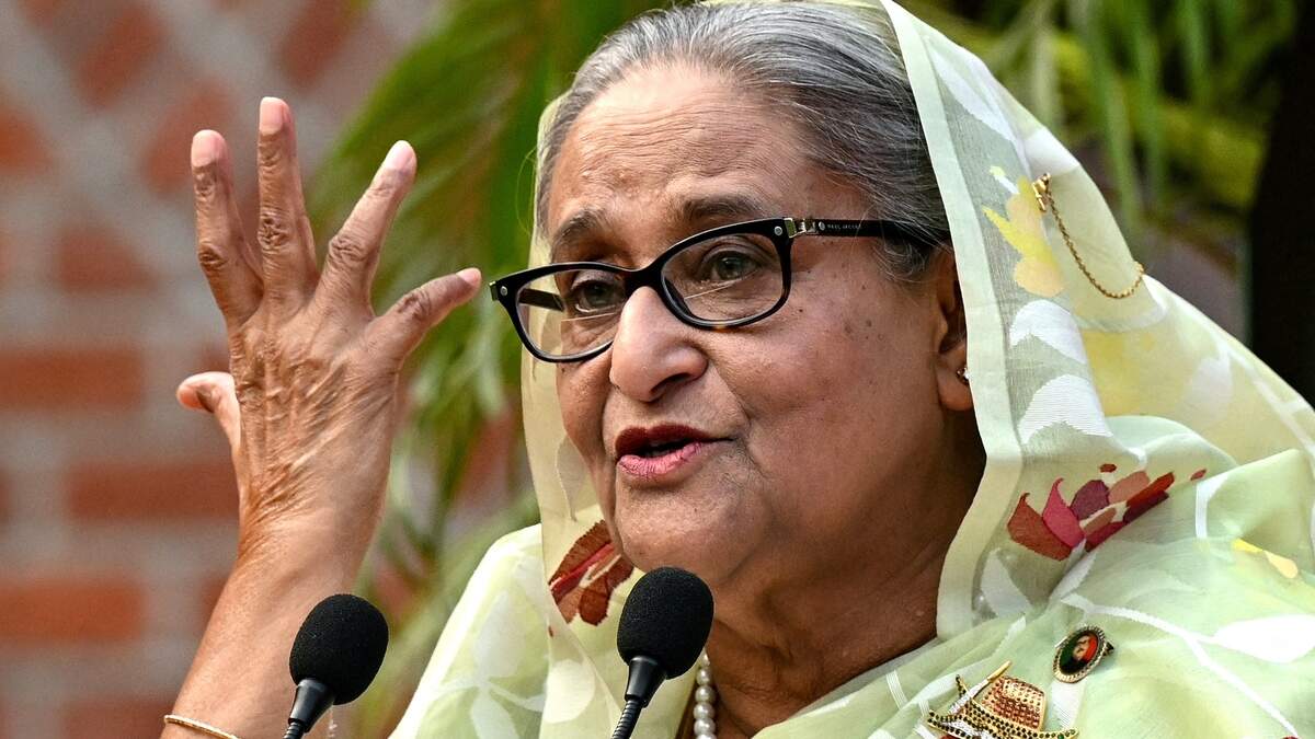 Sheikh Hasina, oud-premier van Bangladesh.