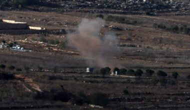 Rook na een Israëlische aanval op Libanon afgelopen maandag.