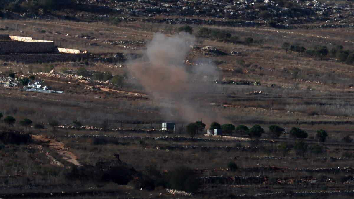 Rook na een Israëlische aanval op Libanon afgelopen maandag.