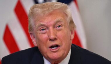 De Amerikaanse president Donald Trump.