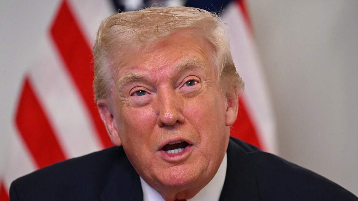 De Amerikaanse president Donald Trump.