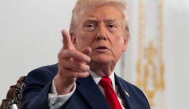 De Amerikaanse president Donald Trump.