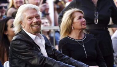 Richard Branson en zijn vrouw Joan in 2018.