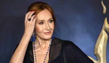 J.K. Rowling bezoekt set van Harry Potter-serie