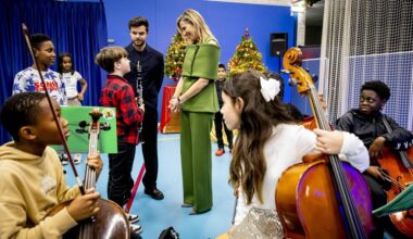 Koningin Máxima bezoekt grootste schoolband van Nederland