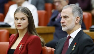 Juan Carlos bij lunch met koninklijke familie