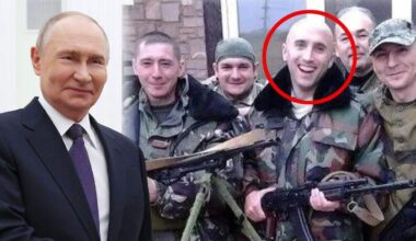 Een Britse pro-Poetin-activist die zijn baan als ambtenaar achter zich liet om de Russische oorlogsmachine te versterken, wordt vervolgd voor een schokkende video vanaf het front in Oekraïne.