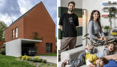 Lien (35) en Sam (36) ontwierpen hun kleurrijke nieuwbouwwoning zelf: “Een huis zoals dat van oma, maar dan met een moderne toets”