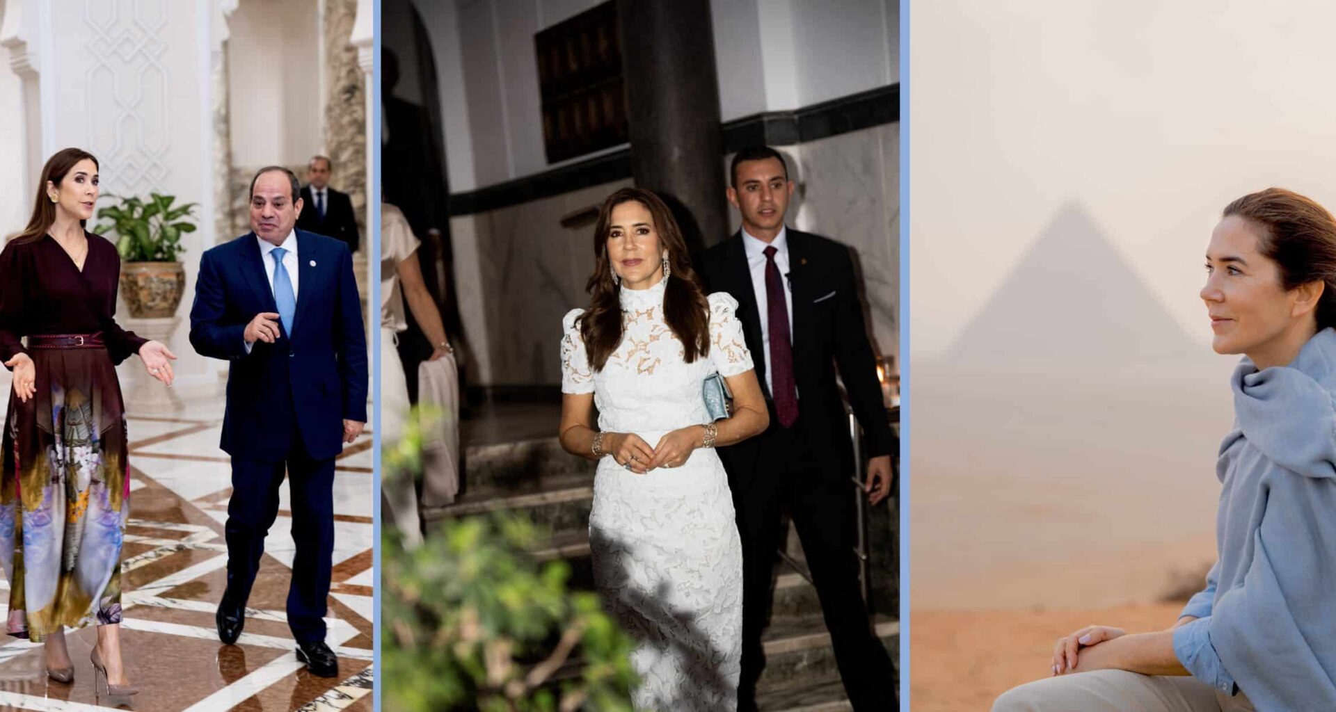 Wauw: Mary, Rania en Salma bij grote opening Grand Egyptian Museum