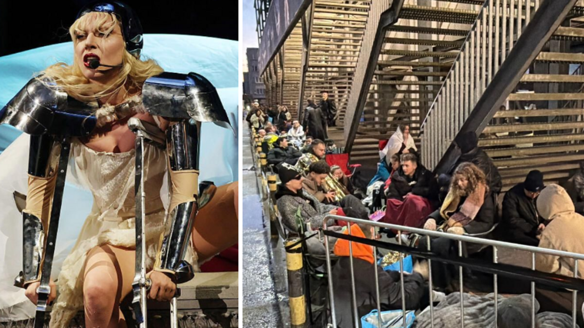 Al sinds maandagavond mensen in de rij voor Lady Gaga aan de AFAS Dome: “Gelukkig mochten we in de garage van een vriendelijke vrouw slapen”