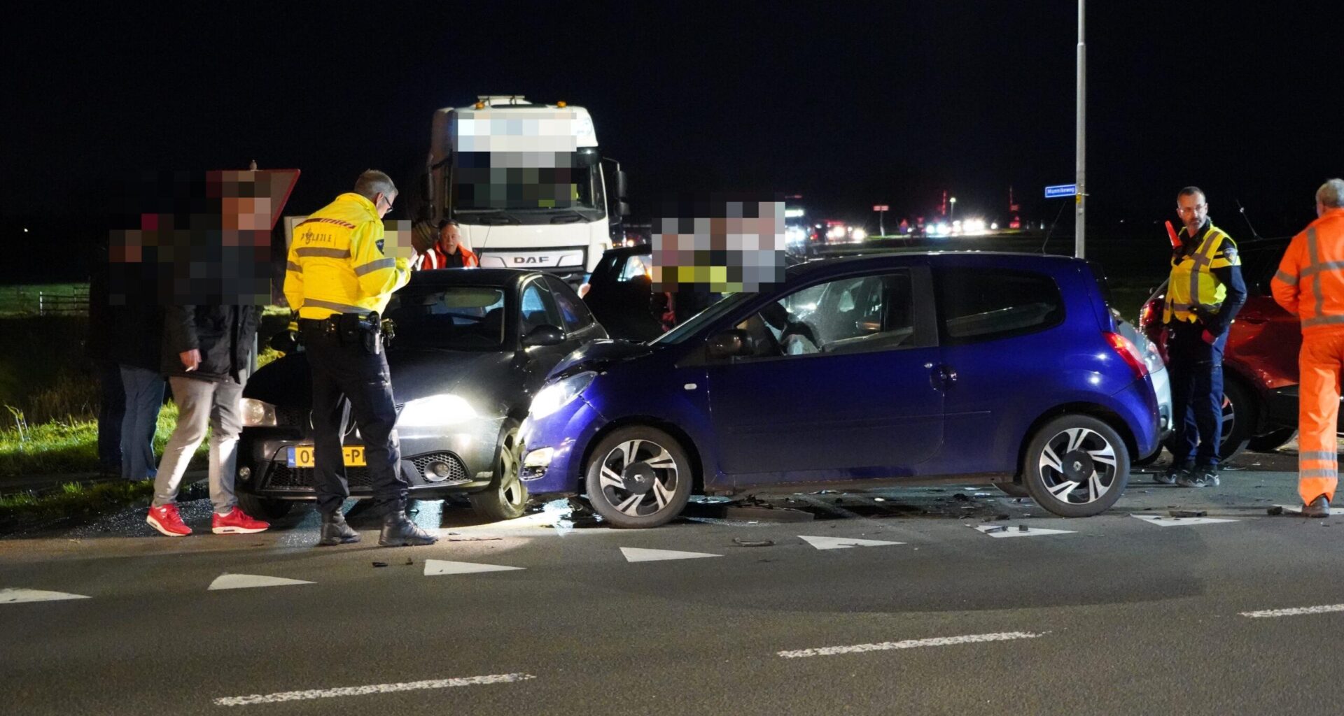 Fors ongeval op de N361 bij Adorp