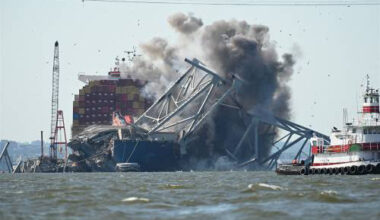 Losse draad leidde vermoedelijk tot aanvaring brug in Baltimore