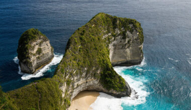 Het toeristische Balinese eiland Nusa Penida.