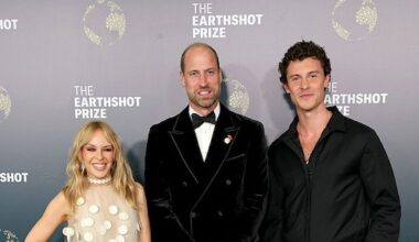 Prins William deelt groene loper met Kylie Minogue en Shawn Mendes