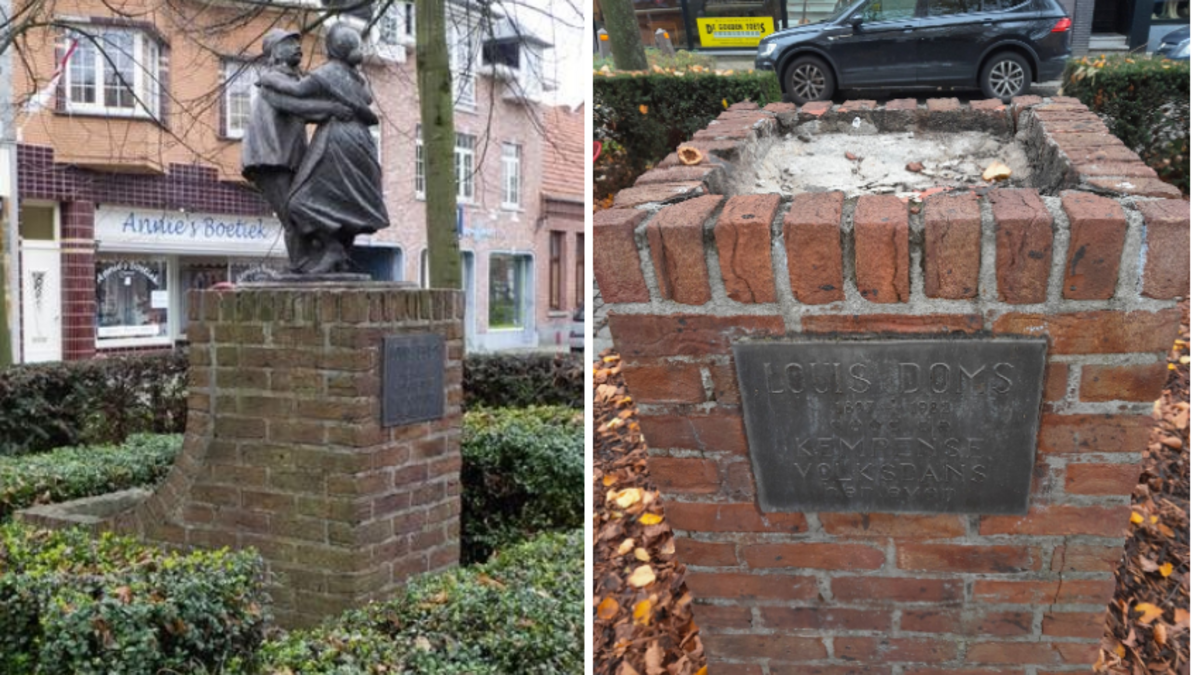 Bronzen beeld ‘Dansend koppel’ plots verdwenen: “En er zijn ook bronzen beelden uit private voortuinen gestolen”