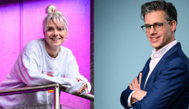 Presentatoren Erik Dijkstra en Merel Wielaert. Foto: Annemieke van der Togt.