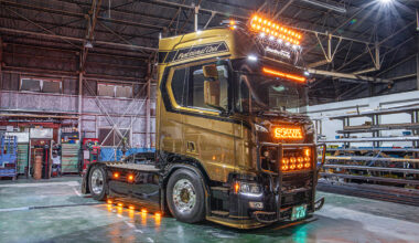 Japanse truckbouwer Seno Pro presenteert Scania-demotruck met Europese styling en Nederlandse verlichting