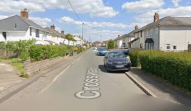 Het drama speelde zich af in de straat Crossway in Rogiet.