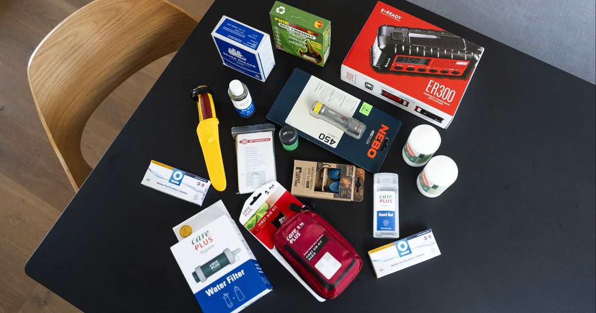 Dit stop je in je noodpakket om 3 dagen te overleven