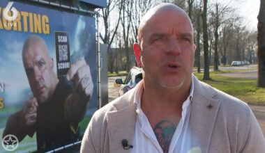 Foto: ‘Keiharde dreun voor Andy van der Meijde’