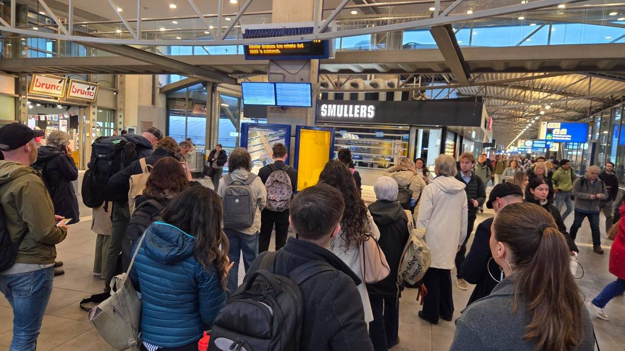 Drukte in de ochtend station Den Bosch (foto: Noël van Hooft).