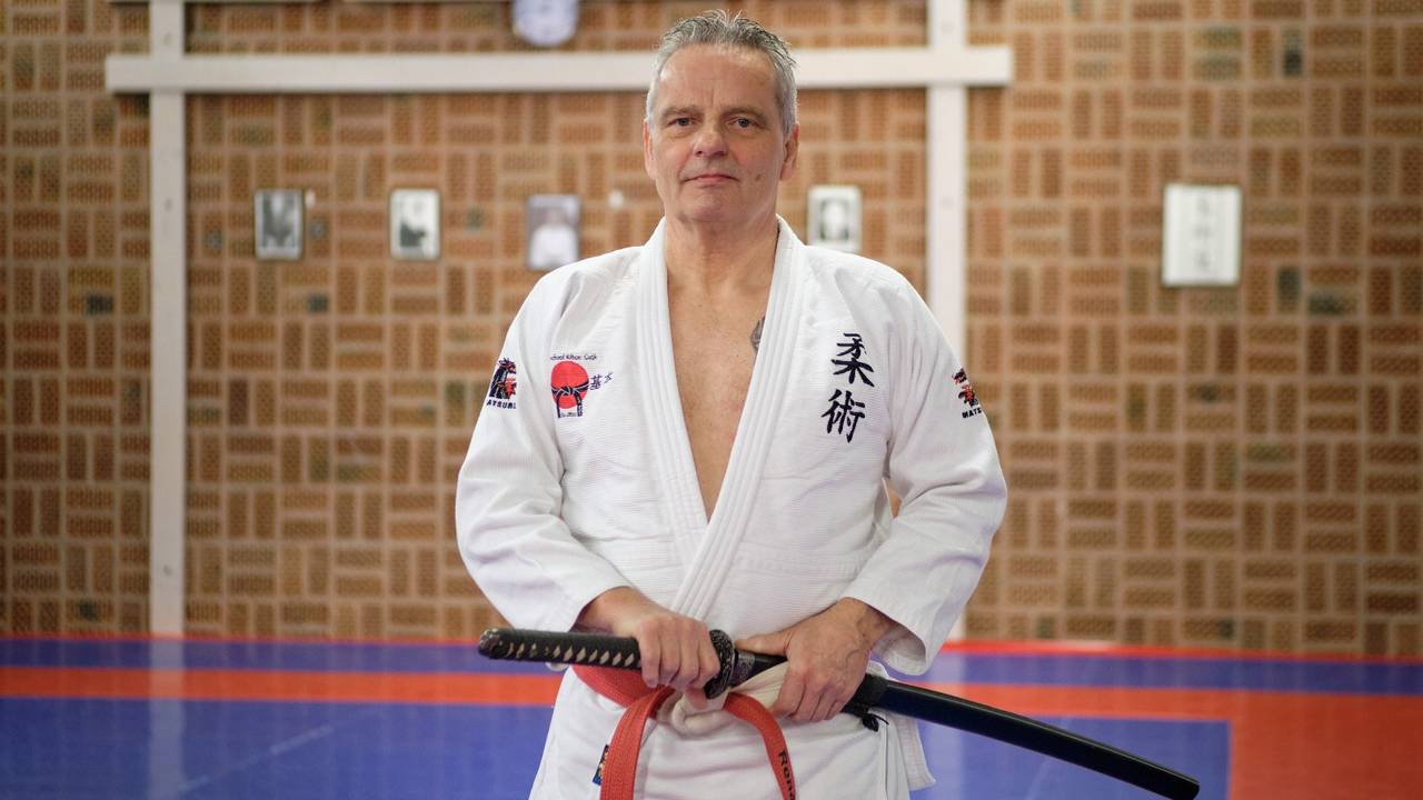 René Lange heeft de achtste dan in jiujitsu (foto: Bram Geurts).