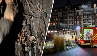 De verbrandde meterkast (foto: Jac van Melick / Toby de Kort).