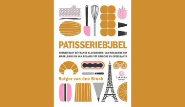 De omslag van de Patisseriebijbel van Rutger van den Broek.