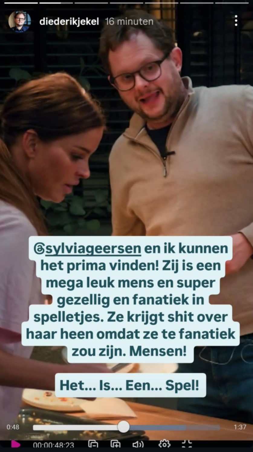Diederik en Sylvia kunnen het prima met elkaar vinden als de camera's uit zijn