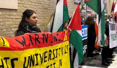 Protest in Tilburg (foto: Omroep Brabant).